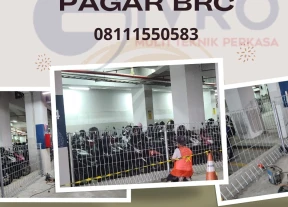 Pemagaran Pagar BRC Untuk Sebuah Lahan Parkiran